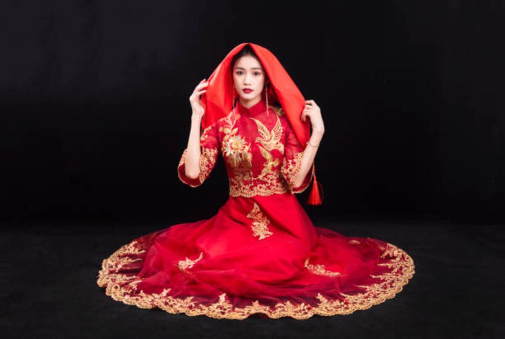The Red Sharara Dress